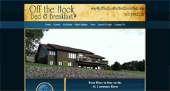Desktop Screenshot of offthehookbedandbreakfast.com